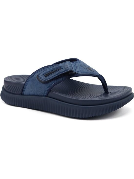 Men\'s Blue Orthotic Cushion Flip Flops Athletic Recovery Foam Walking Sandals main image 6